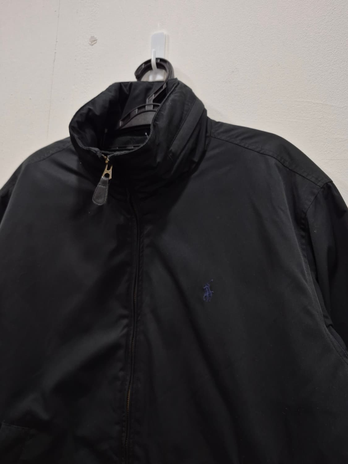 폴로랄프로렌 블랙 폴리쉘 안감기모 점퍼 자켓 남성 100사이즈 상품이미지2
