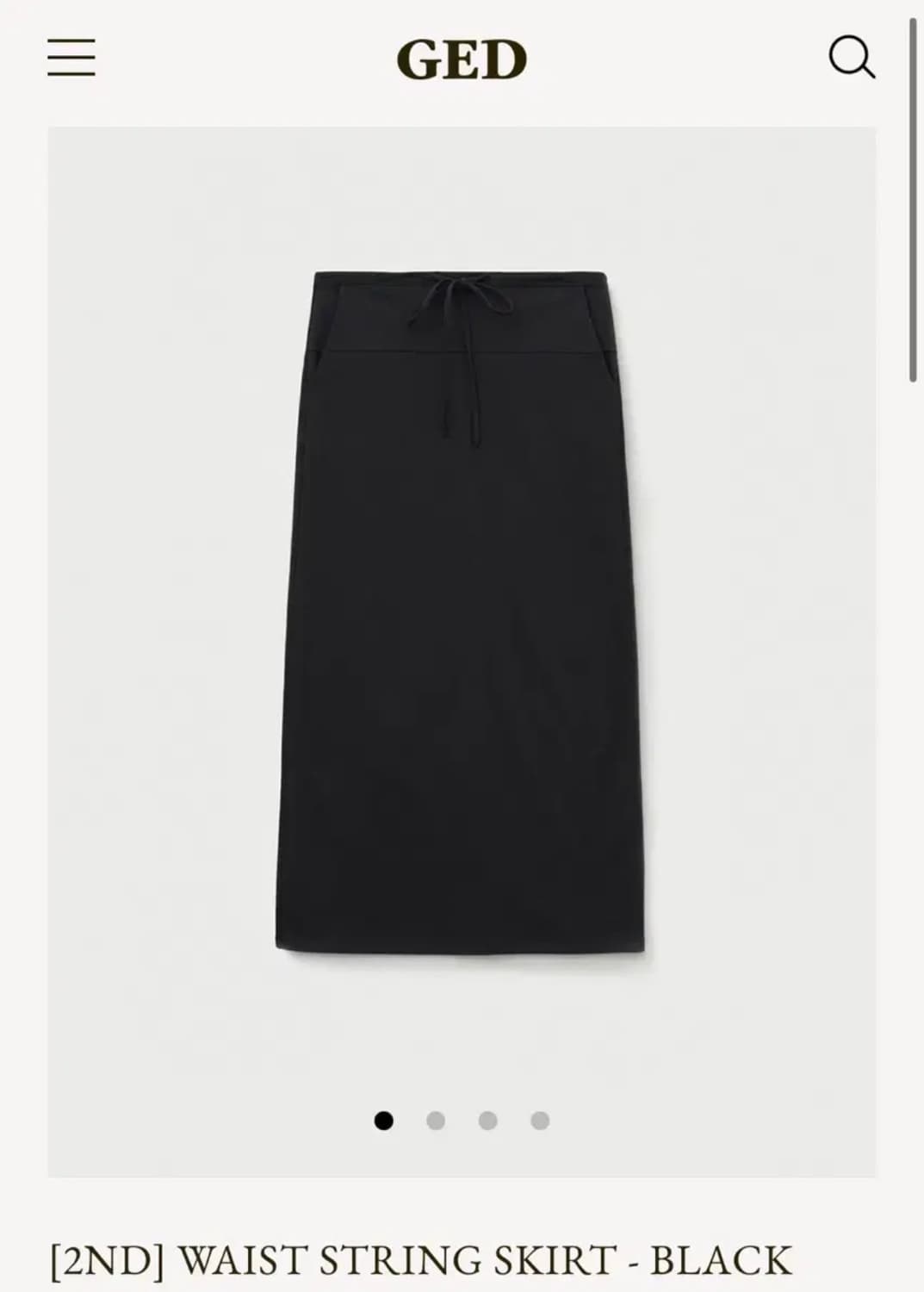 게드ged waist string skirt (s) 상품이미지1