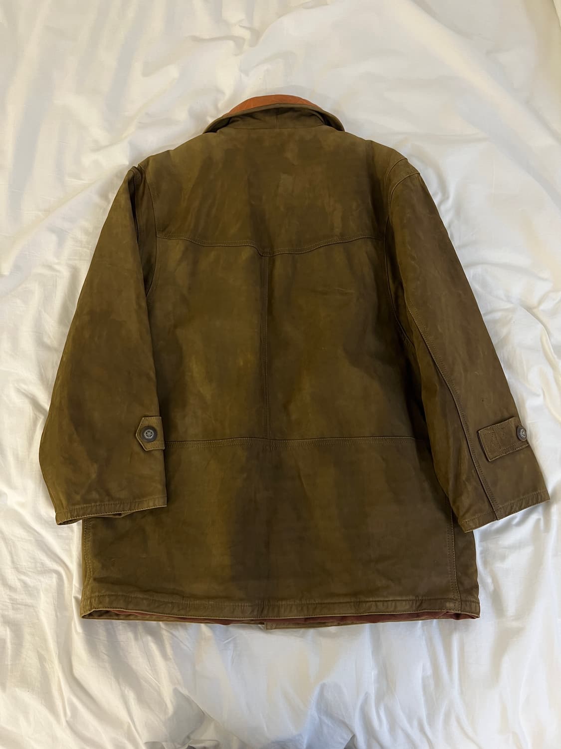 빈티지 이탈리안 레더 워크 자켓(올리브 브라운) 상품이미지10