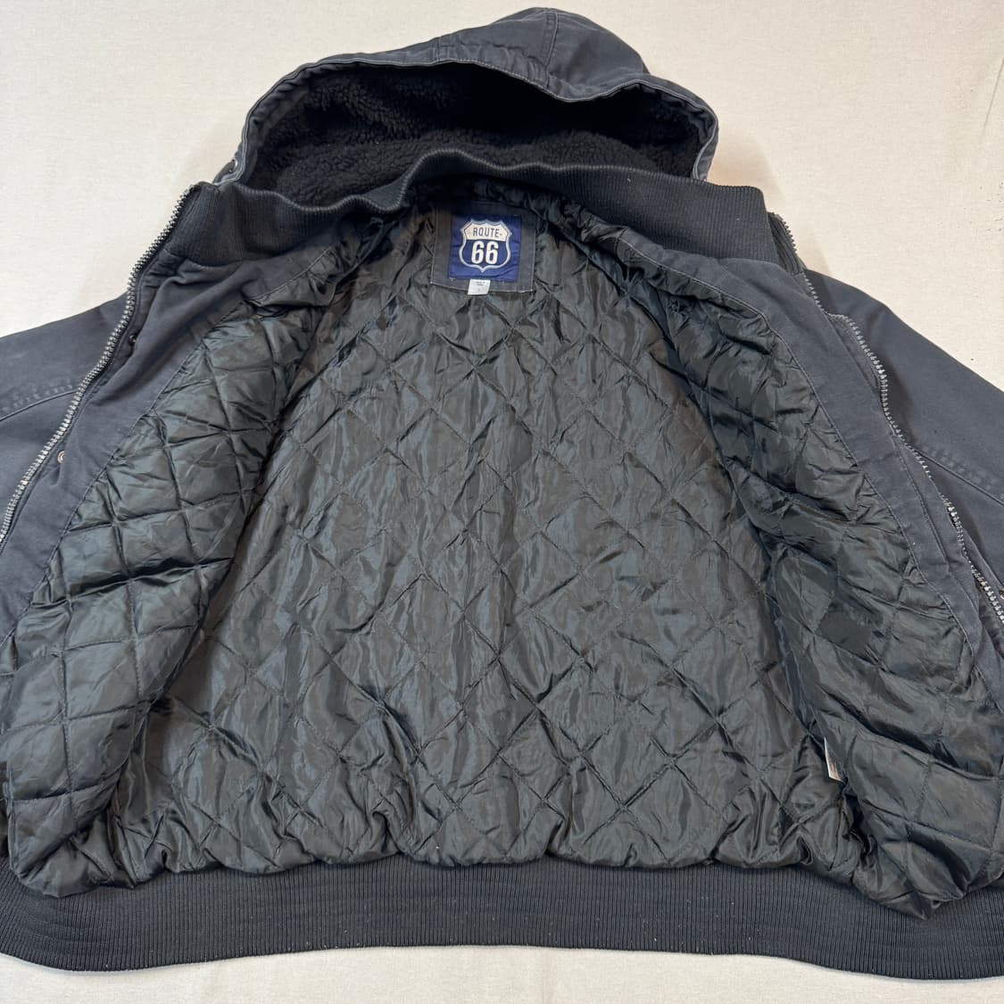 L) ROUTE 66 캔버스 코튼 후드 자켓 상품이미지4
