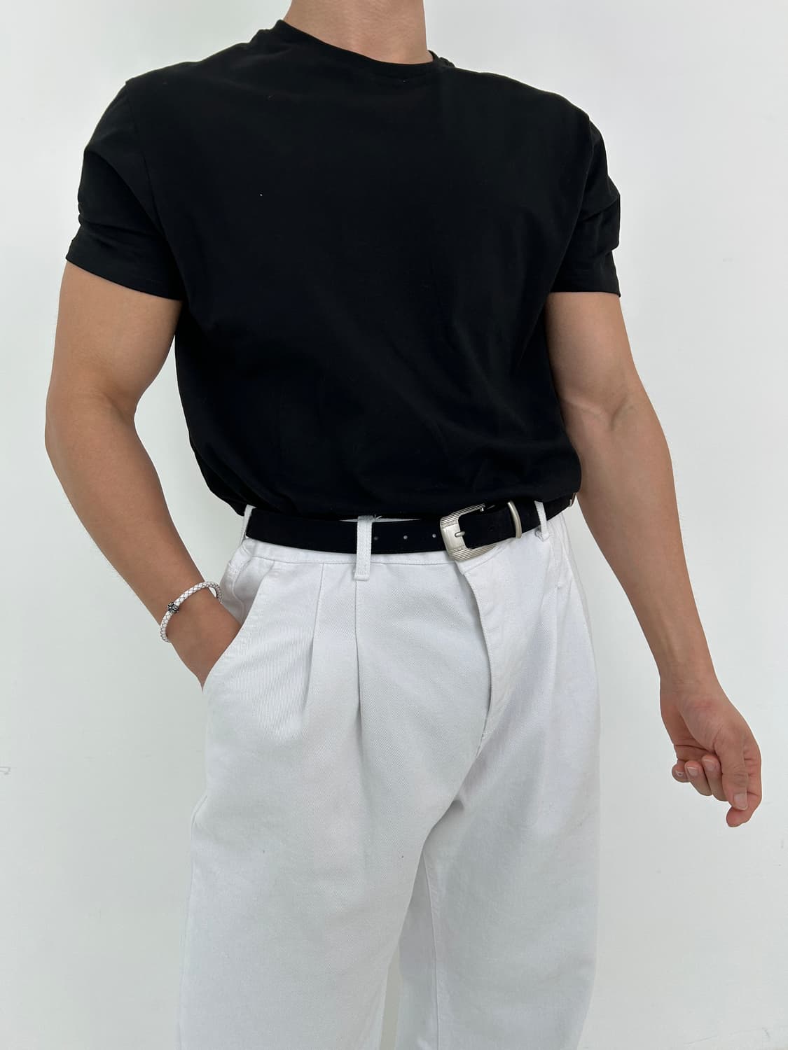 모즈 머슬핏 반팔 상품이미지1