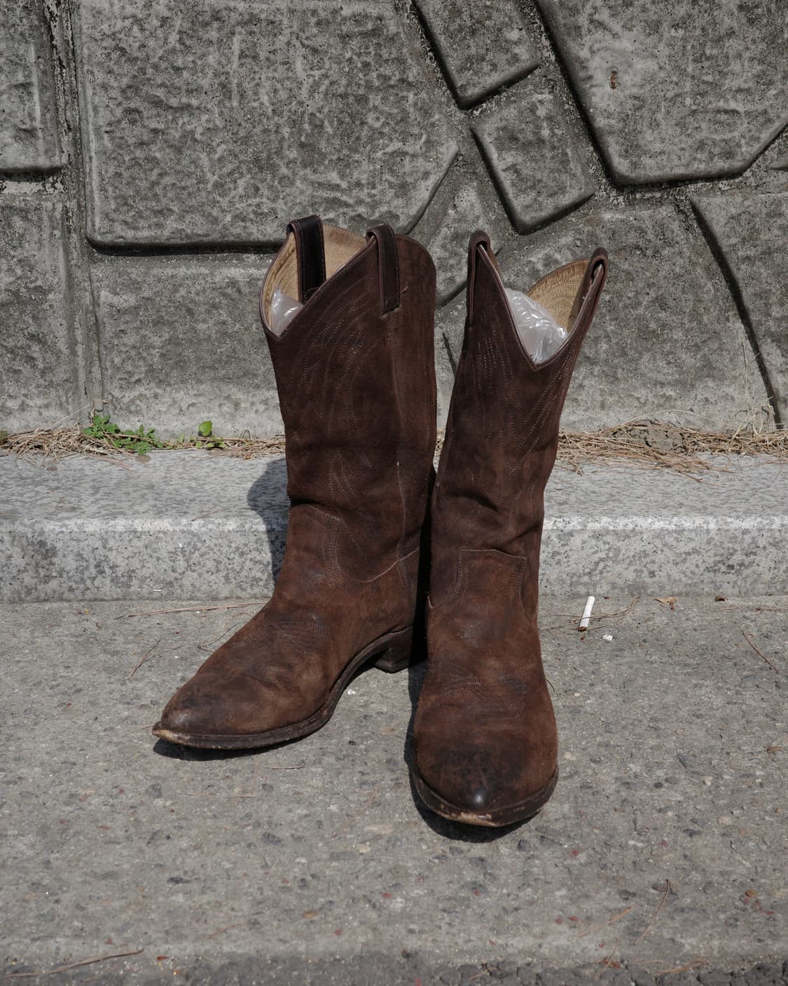 빈티지 frye 스웨이드 웨스턴 부츠 상품이미지1