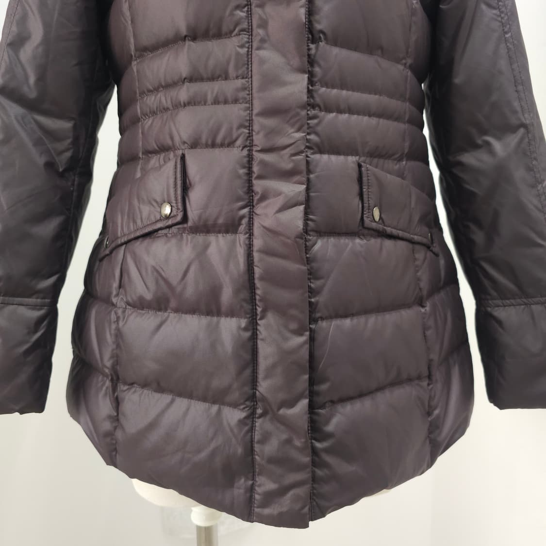 리얼 라쿤퍼 후드 다운 초코브라운 패딩 코트 상품이미지5