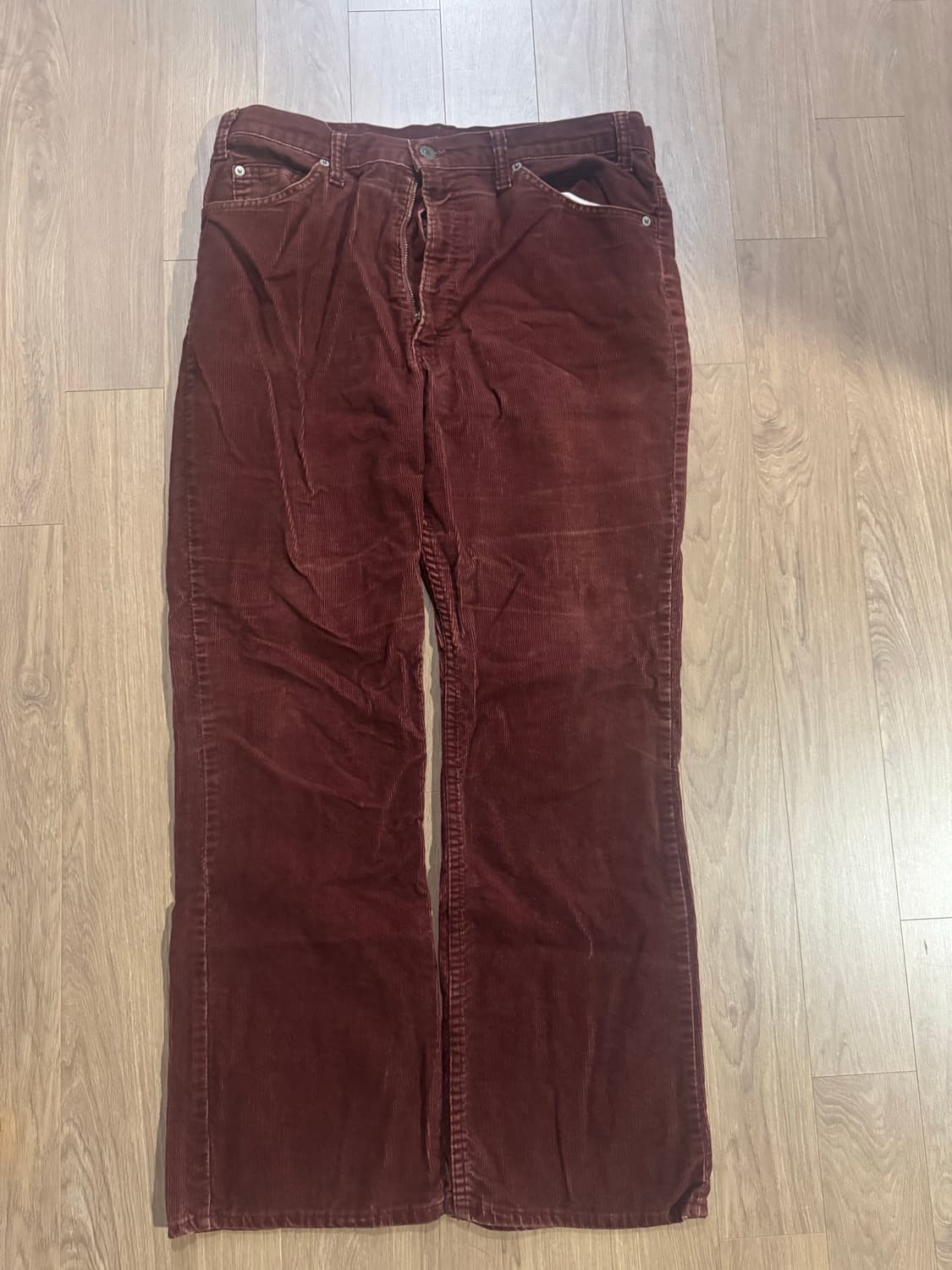 리바이스 코듀로이517 빈티지 버건디 36x31 (실제 체감 34x30) 상품이미지1