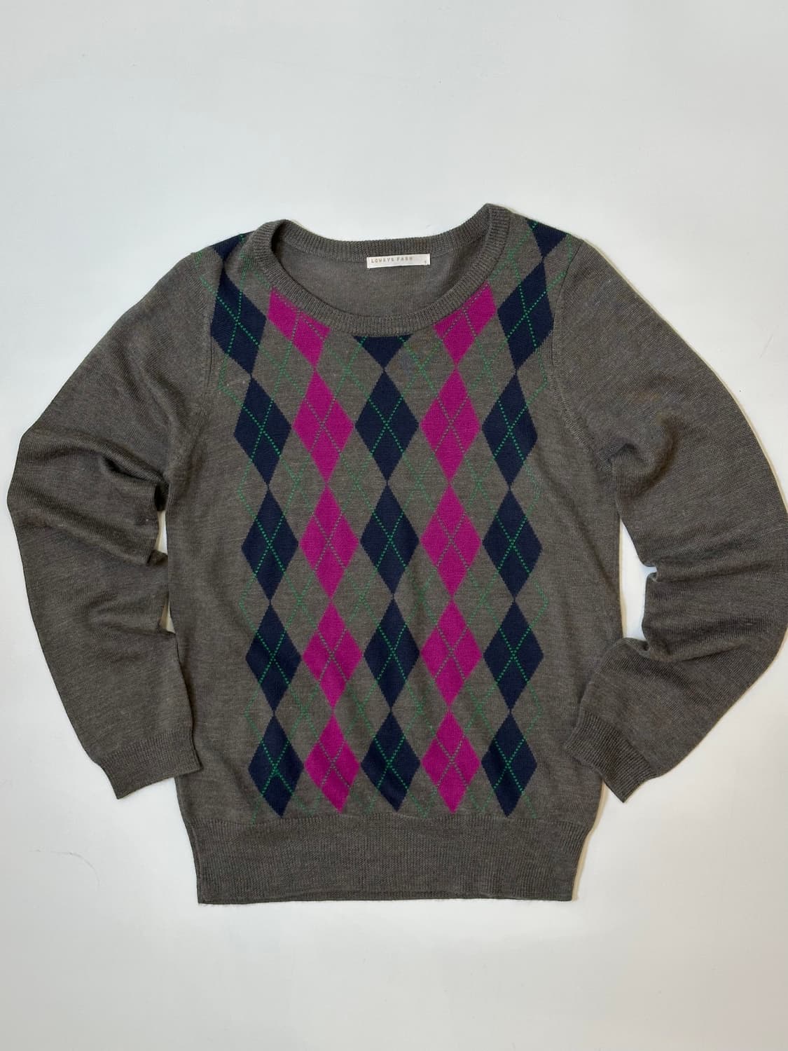 아가일 패턴 니트 상품이미지7