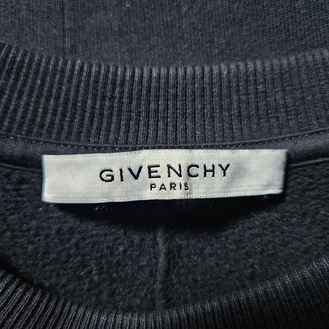 M 105 지방시 리카르도 티시 몽키 맨투맨 기모 블랙 정품 상품이미지2