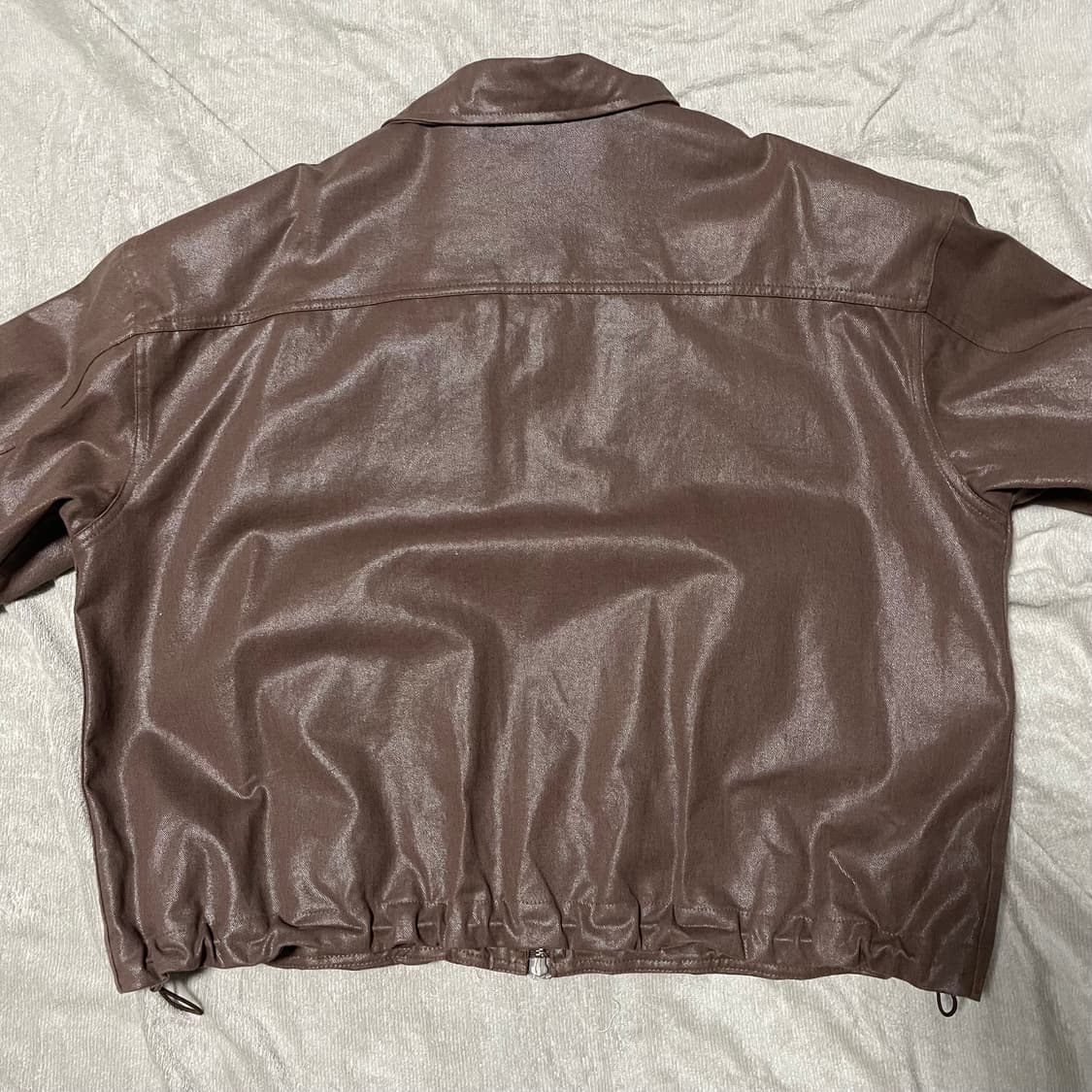 빈티지 브라운 레더 자켓 상품이미지4