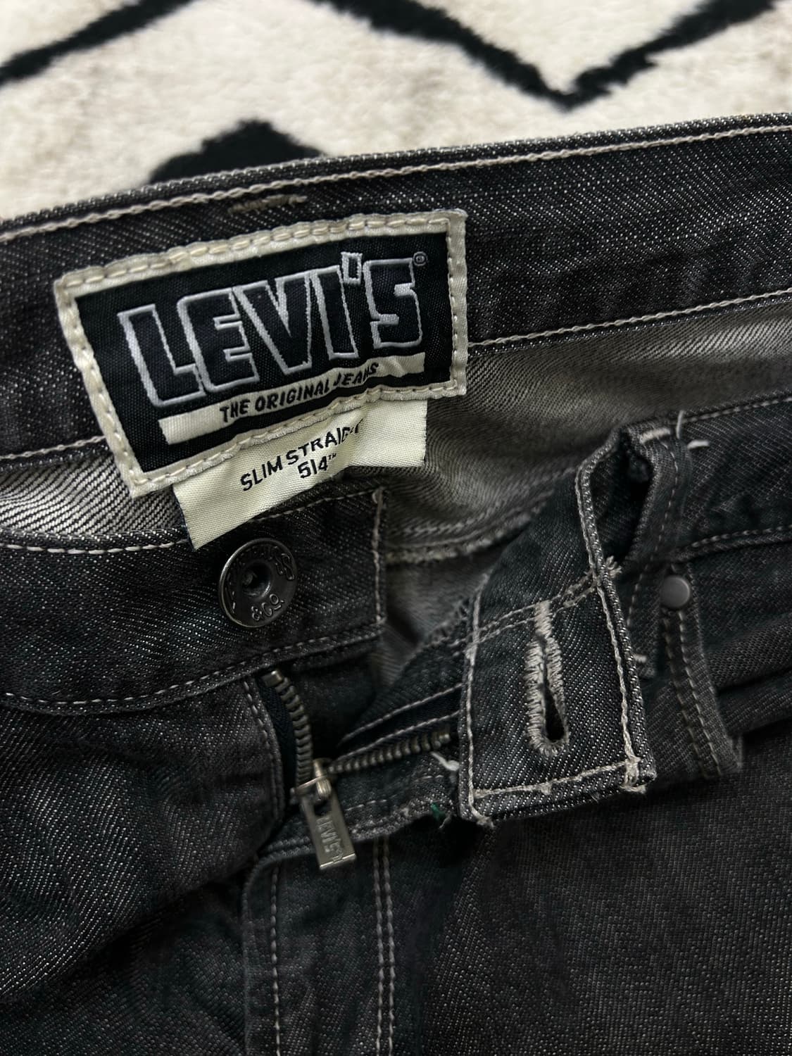 [34]리바이스514 슬림 스트레이트 데님/흑청 상품이미지4