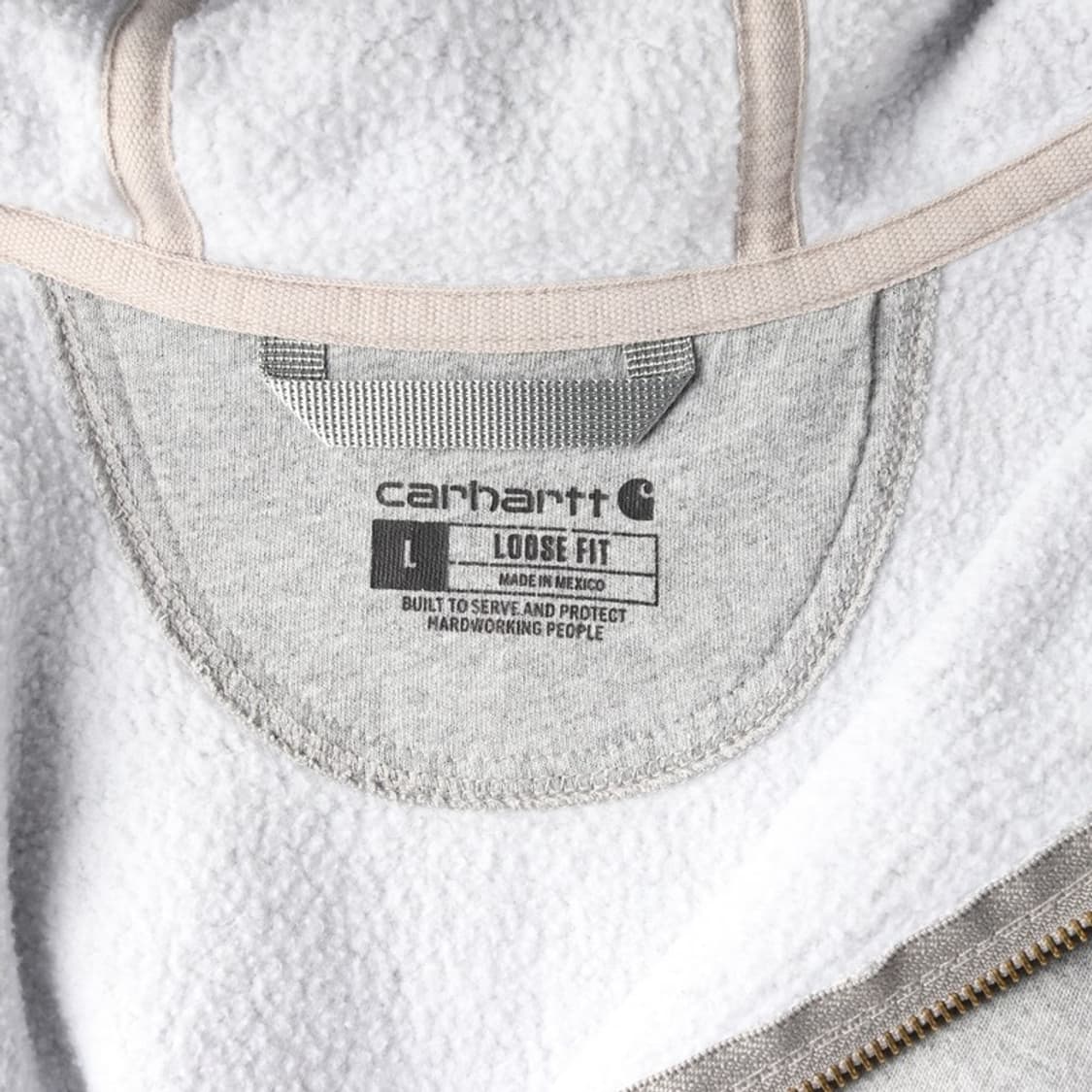 칼하트 K122 미드웨이트 루즈핏 후드집업 헤더그레이 L 상품이미지5