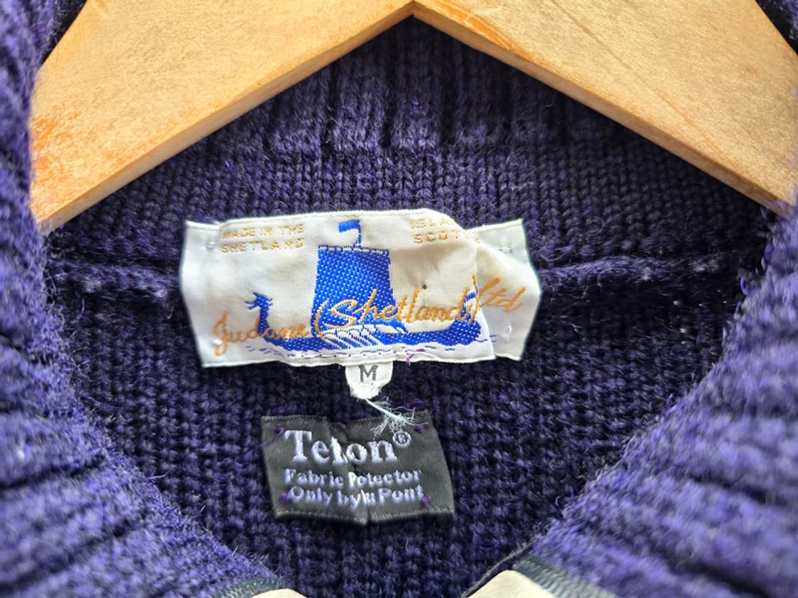 90s 셔틀랜드 울 피셔맨 니트 테플론 사양 상품이미지4