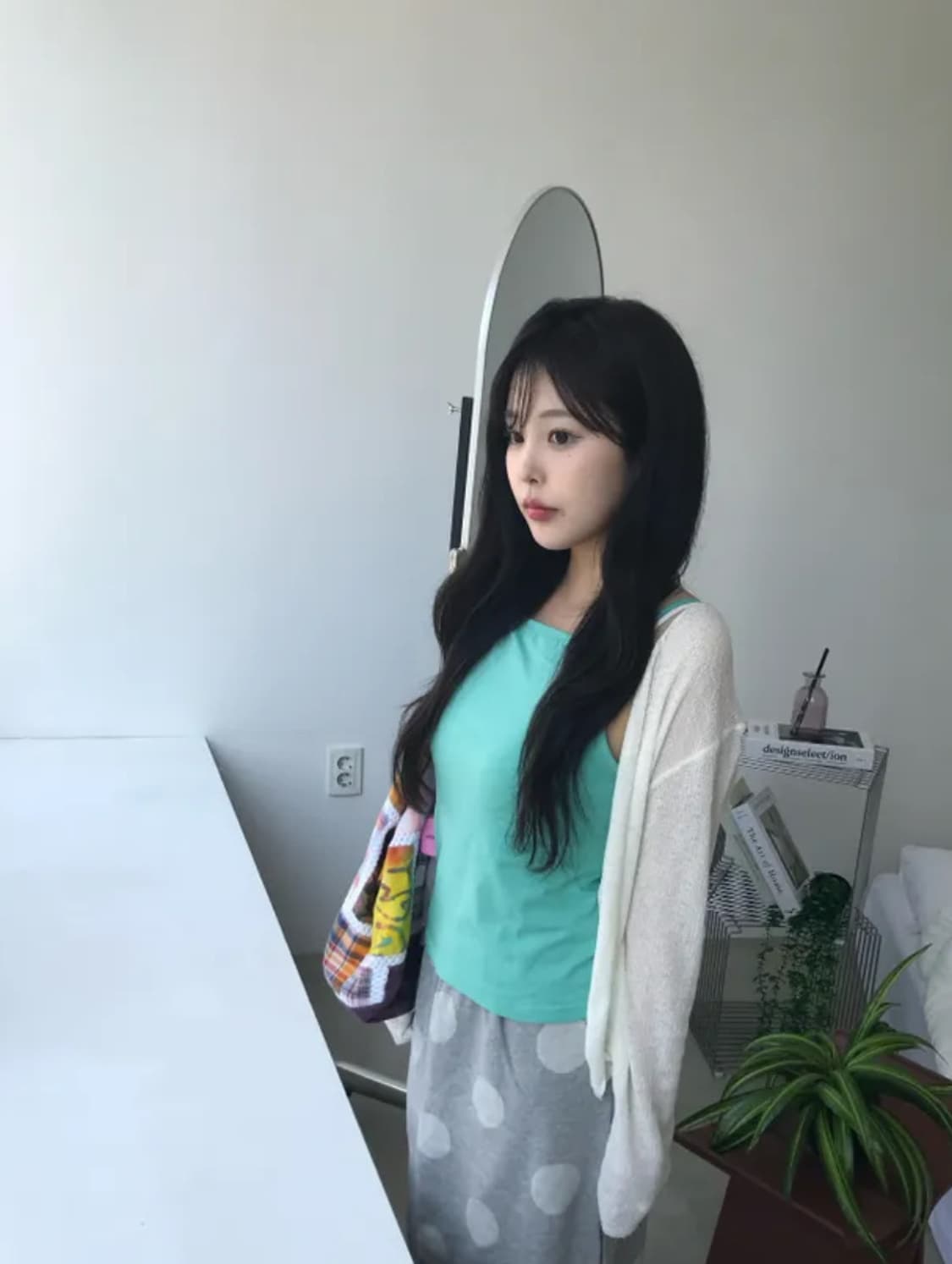 당일배송/민트코어) 에이블리 소브 무브 레이어드 나시 민트 상품이미지2