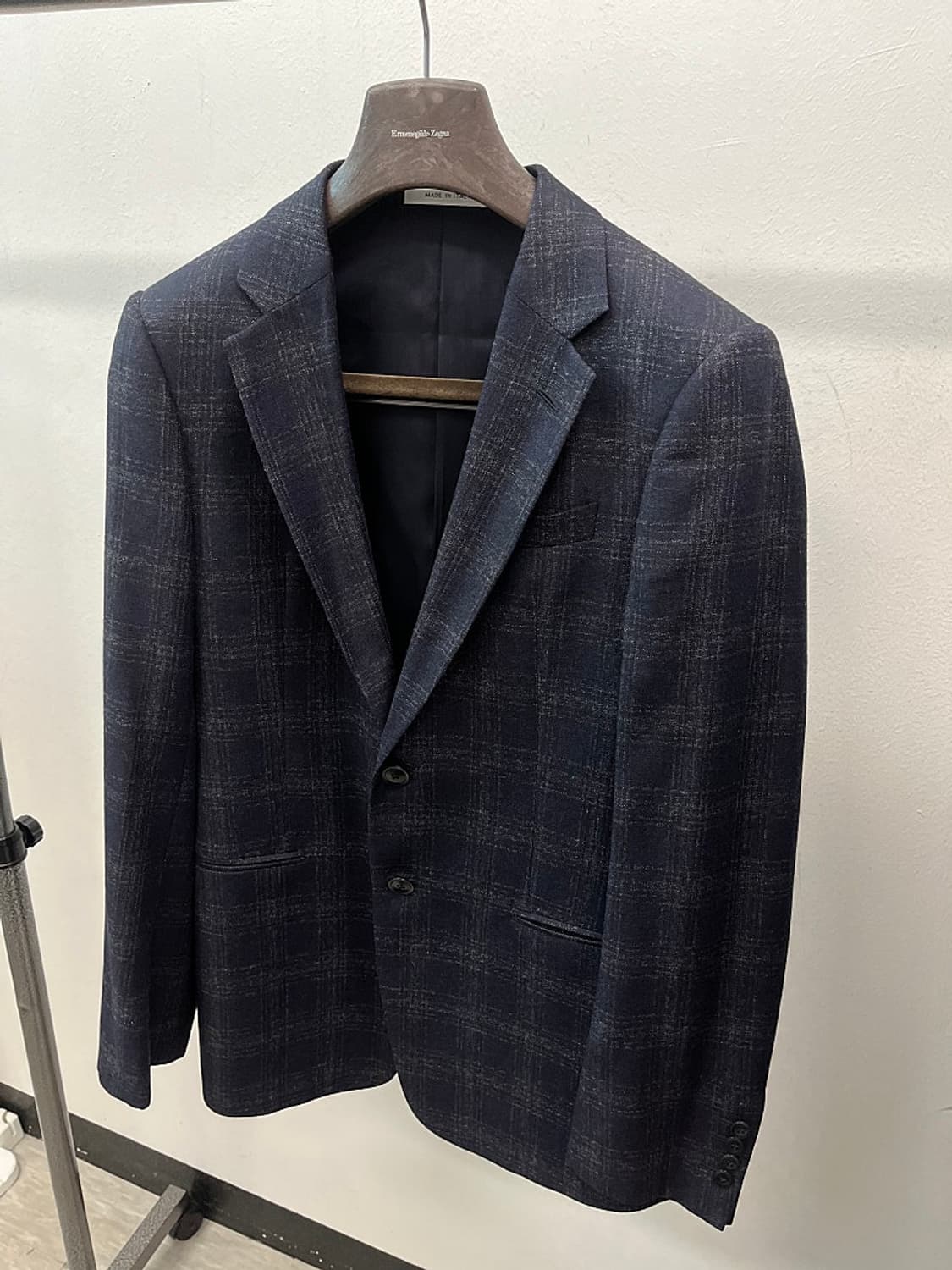 95) 알마니꼴레지오니 이태리 체크자켓  상품이미지1