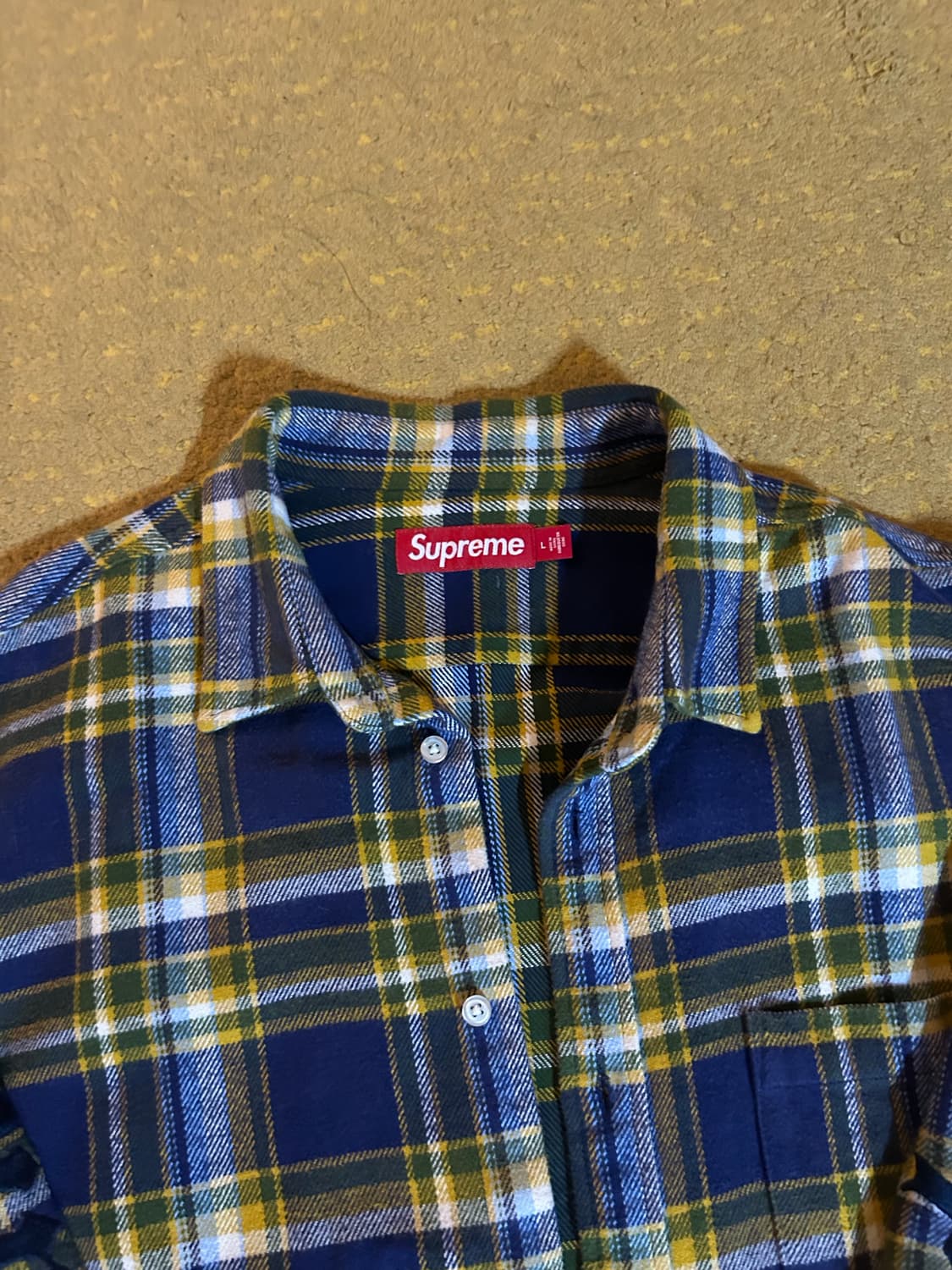 25ss 슈프림 올드잉글리쉬 플란넬 셔츠 L 상품이미지4