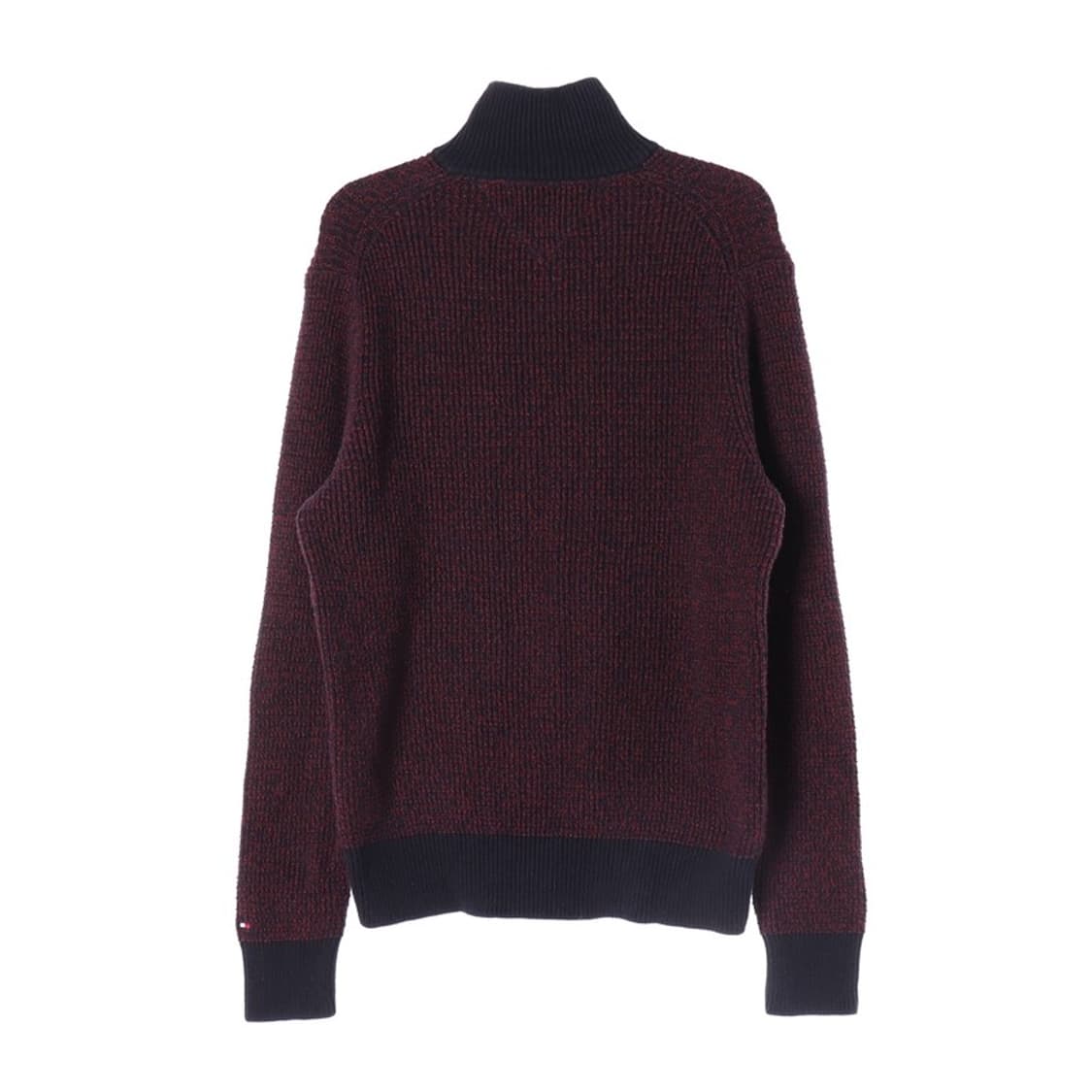타미힐피거 버건디 믹스 하프넥 니트 S 상품이미지2