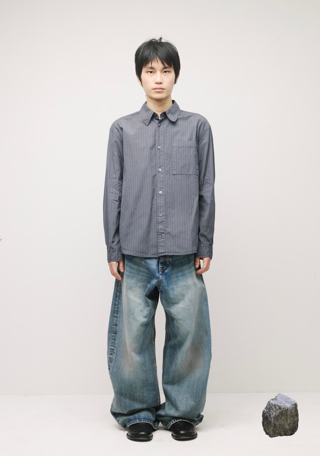 해칭룸 Wide Curve Jeans Faded Blue 3(M) 상품이미지3