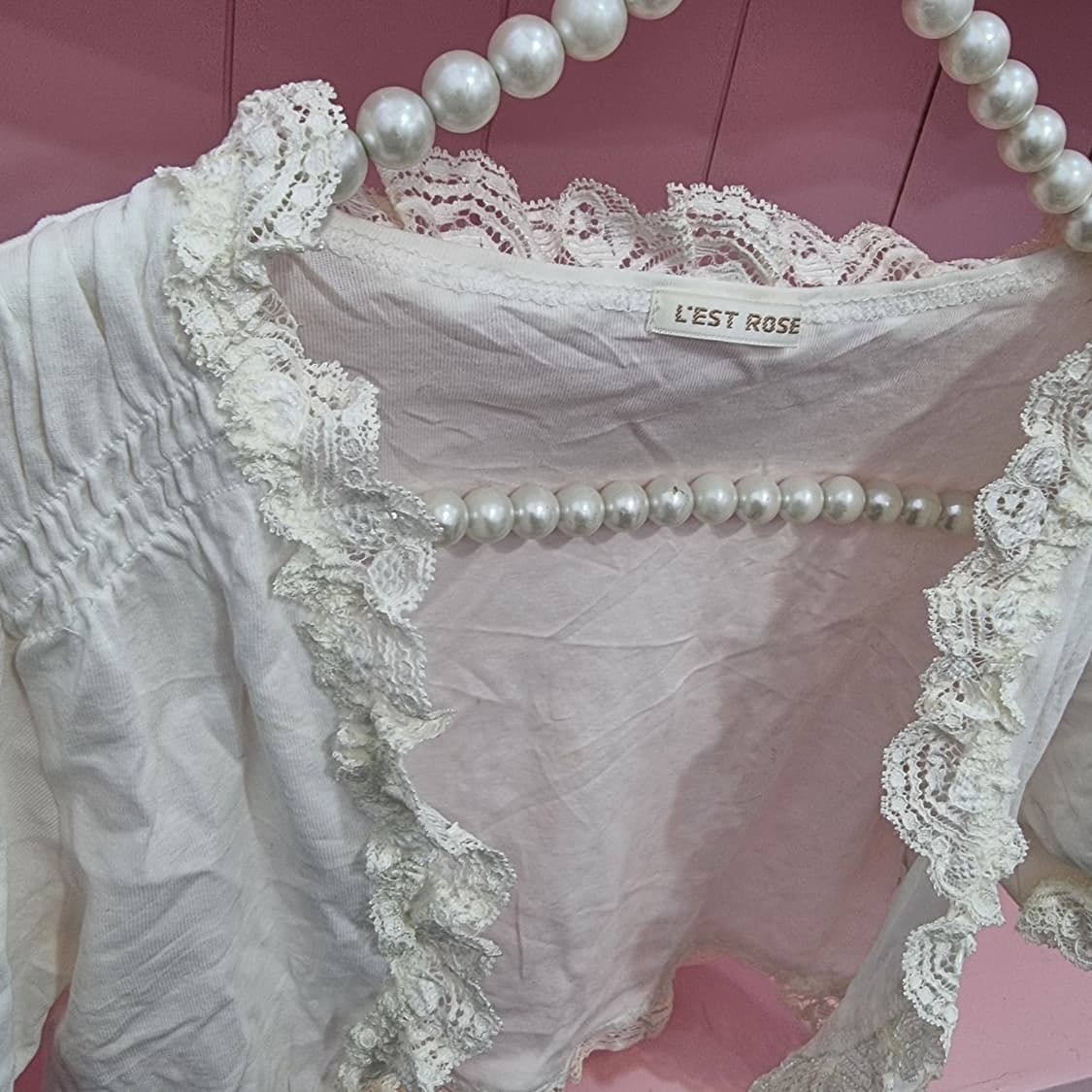 (LEST ROSE) 레이스 볼레로 가디건 상품이미지3