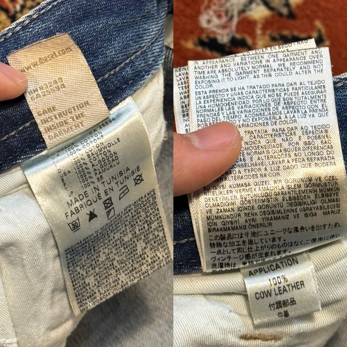 디젤 아카이브 워싱 데님 팬츠 중청 (30-31) 상품이미지9