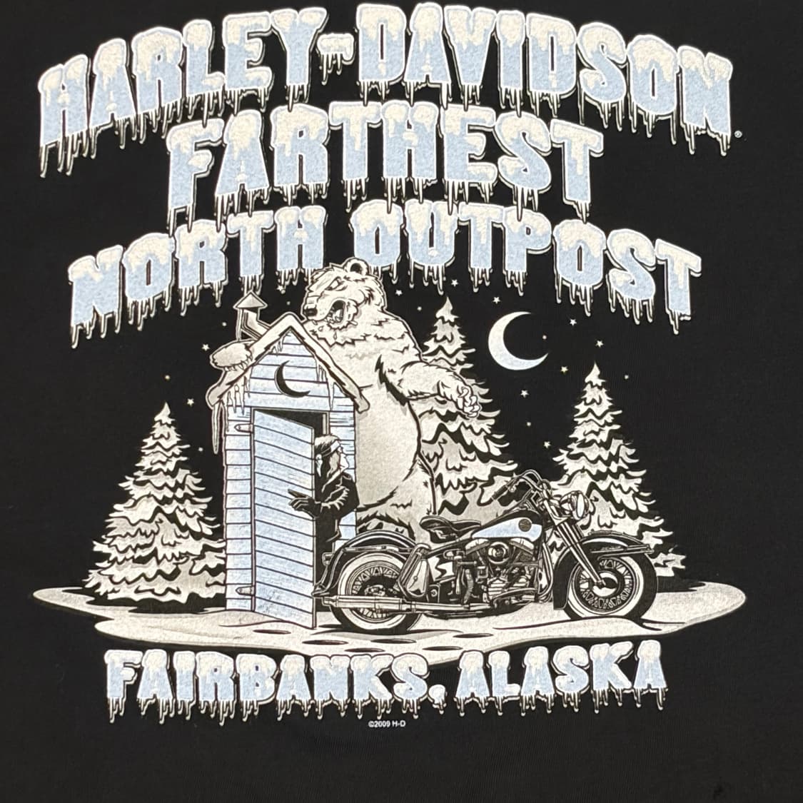 미국 빈티지 할리데이비슨 울프 반팔티 상품이미지9