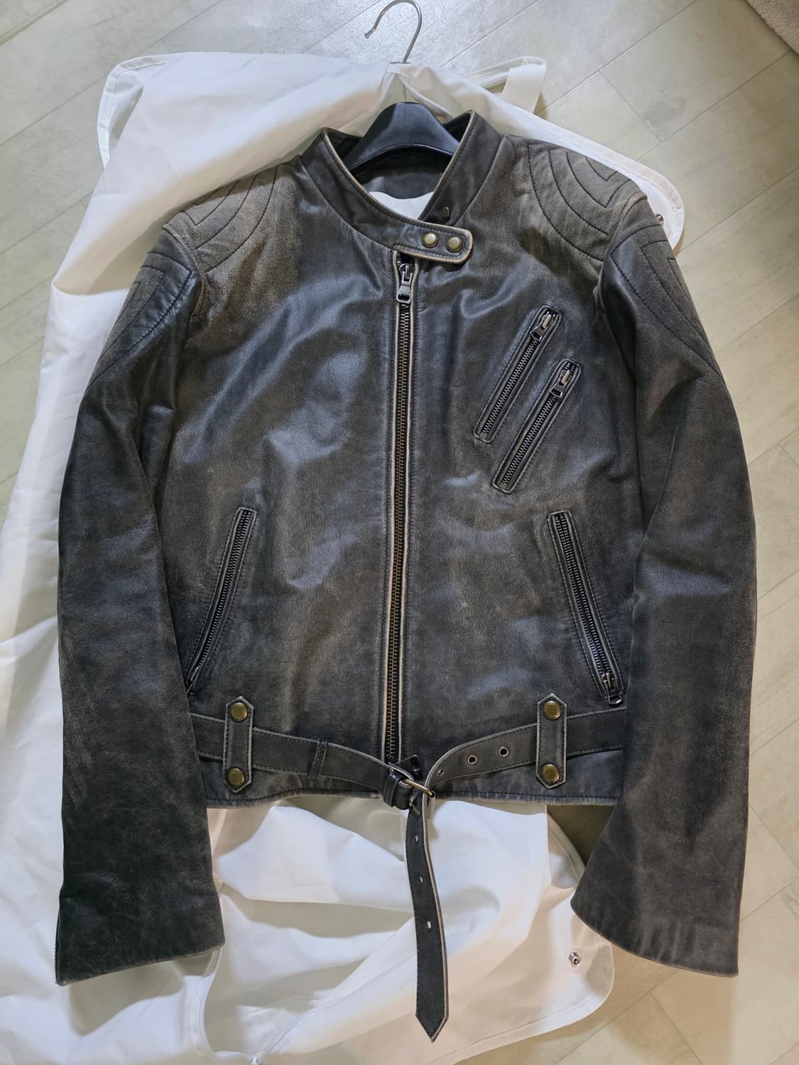 앤더슨벨 위노나 레이싱 바이커 레더 자켓 L 상품이미지2