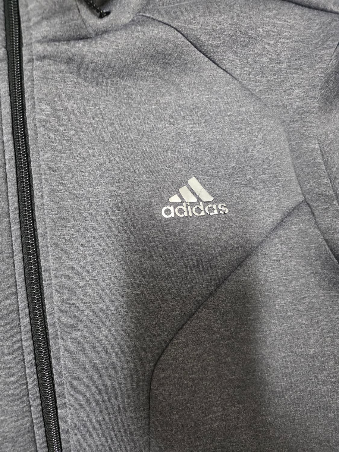 아디다스 기모 후디 집업 차콜 100 68 52 상품이미지2