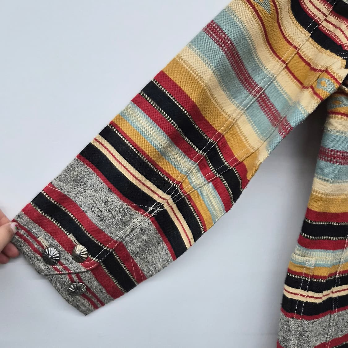 니콜클럽 빈티지 스트라이프 자켓 남성 M 상품이미지7