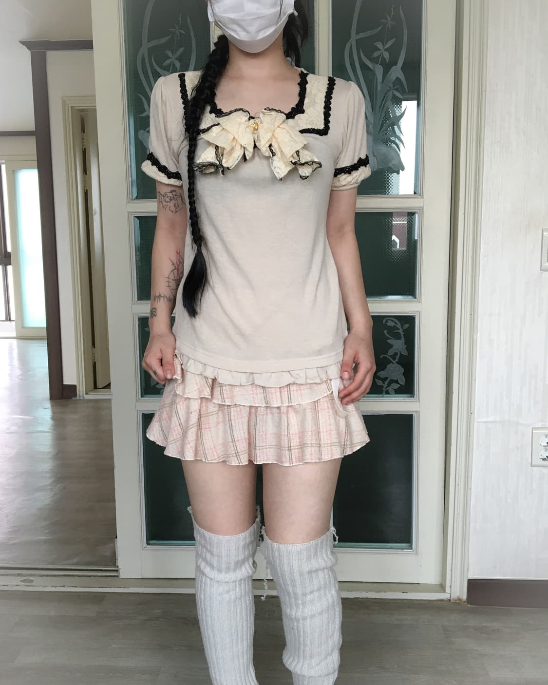 Axes femme ribbon point t shirt 상품이미지8