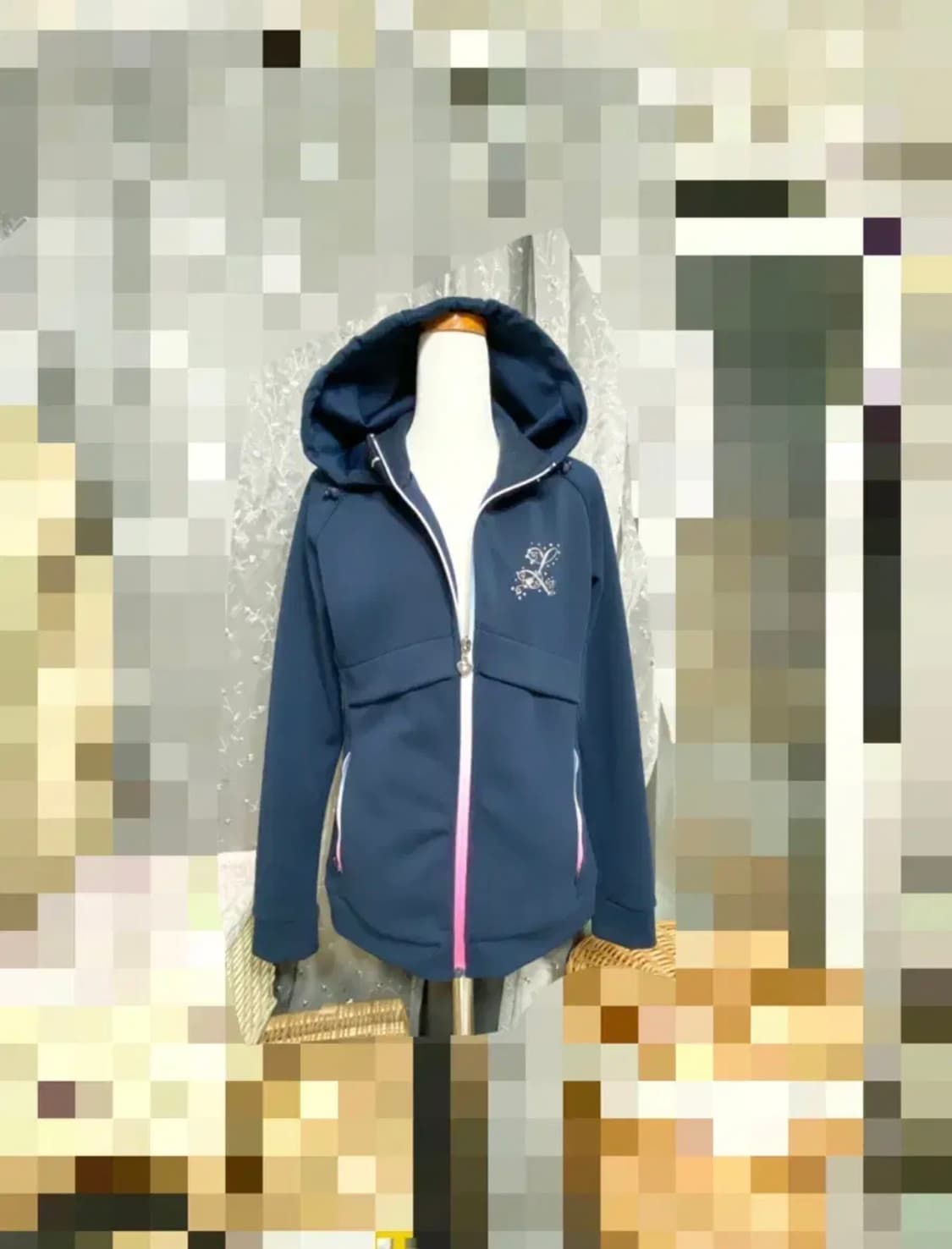르까프ㅡ 네이비 후드 집업 호칭 95/ 상태최상 상품이미지1