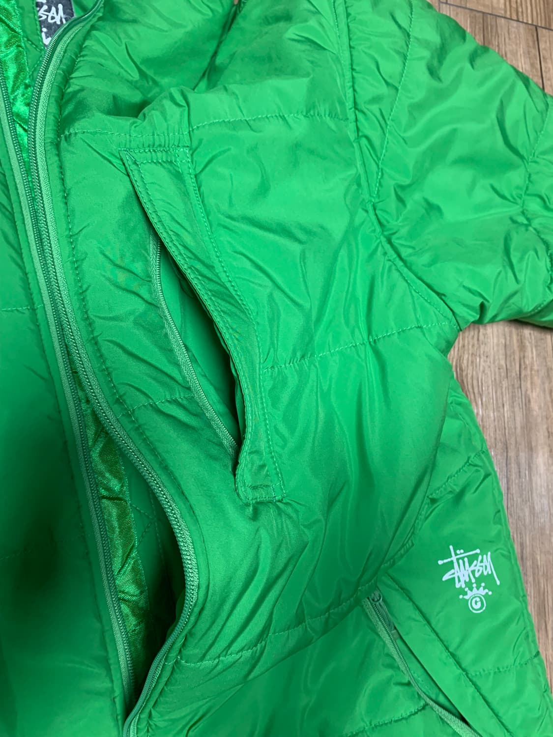 진또 빈티지 스투시 패딩 (공용) 상품이미지9