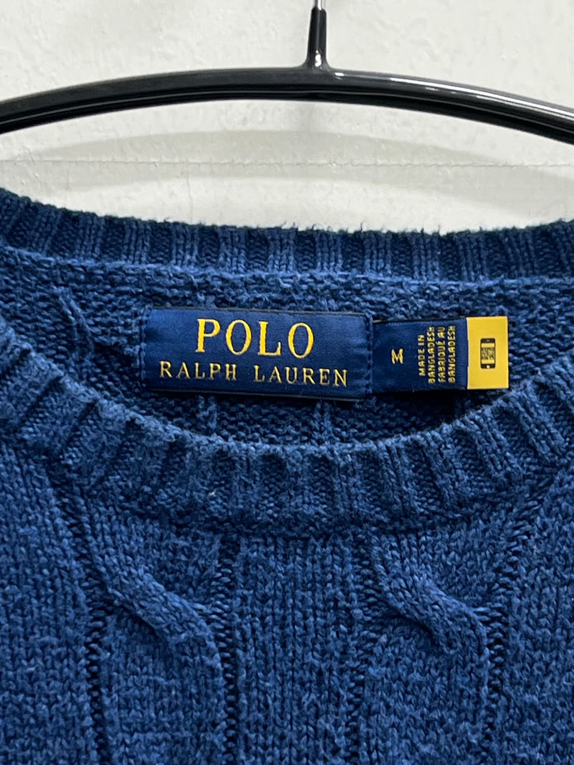 폴로 랄프로렌 케이블 꽈배기 니트 블루 상품이미지4
