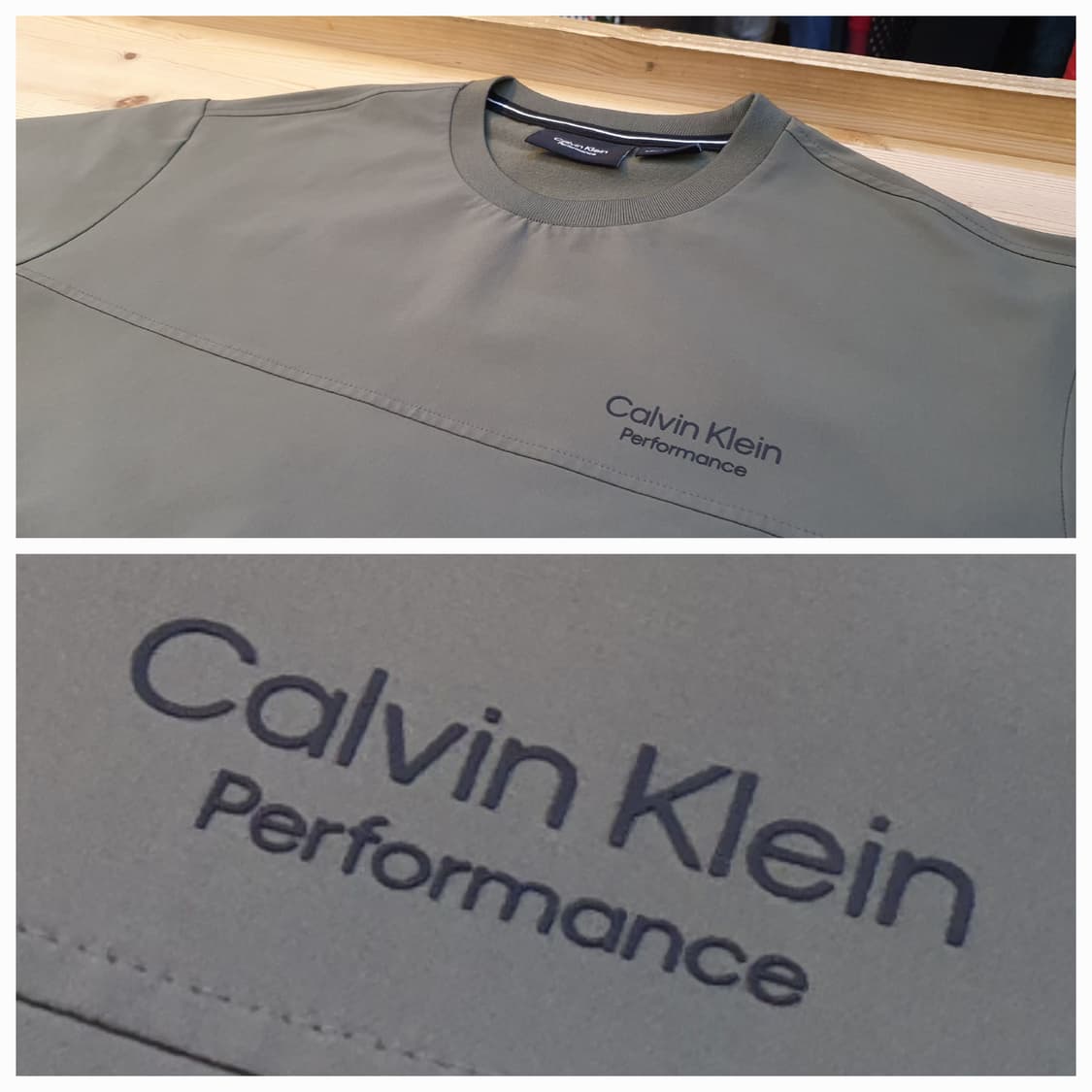 (새상품)100.캘빈클라인 우븐 기모맨투맨 상품이미지4
