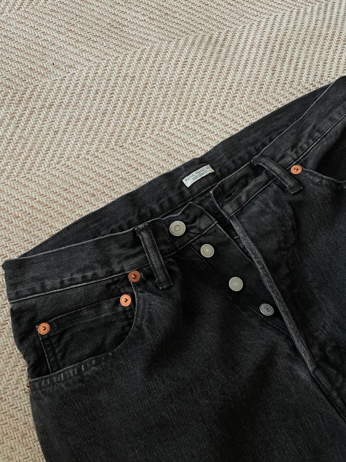 피그벨 phigvel 페이디드 진 블랙 3 상품이미지3