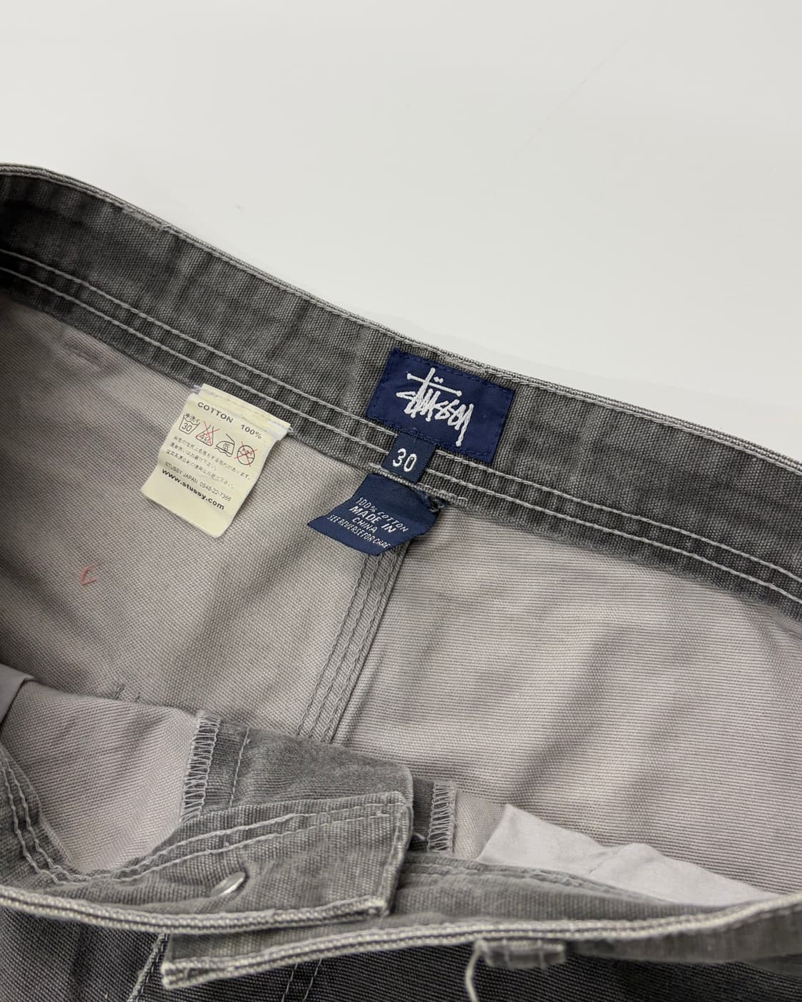 Stussy 스투시 90‘s 탄그레이컬러 쇼츠 상품이미지7