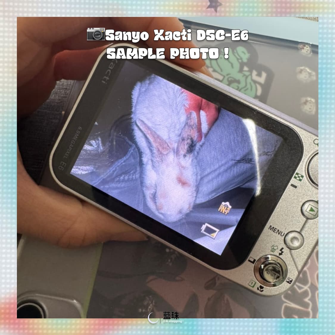 산요 작티 DSC-E6 빈티지 디카 디지털 카메라 디카 화이트 상품이미지7