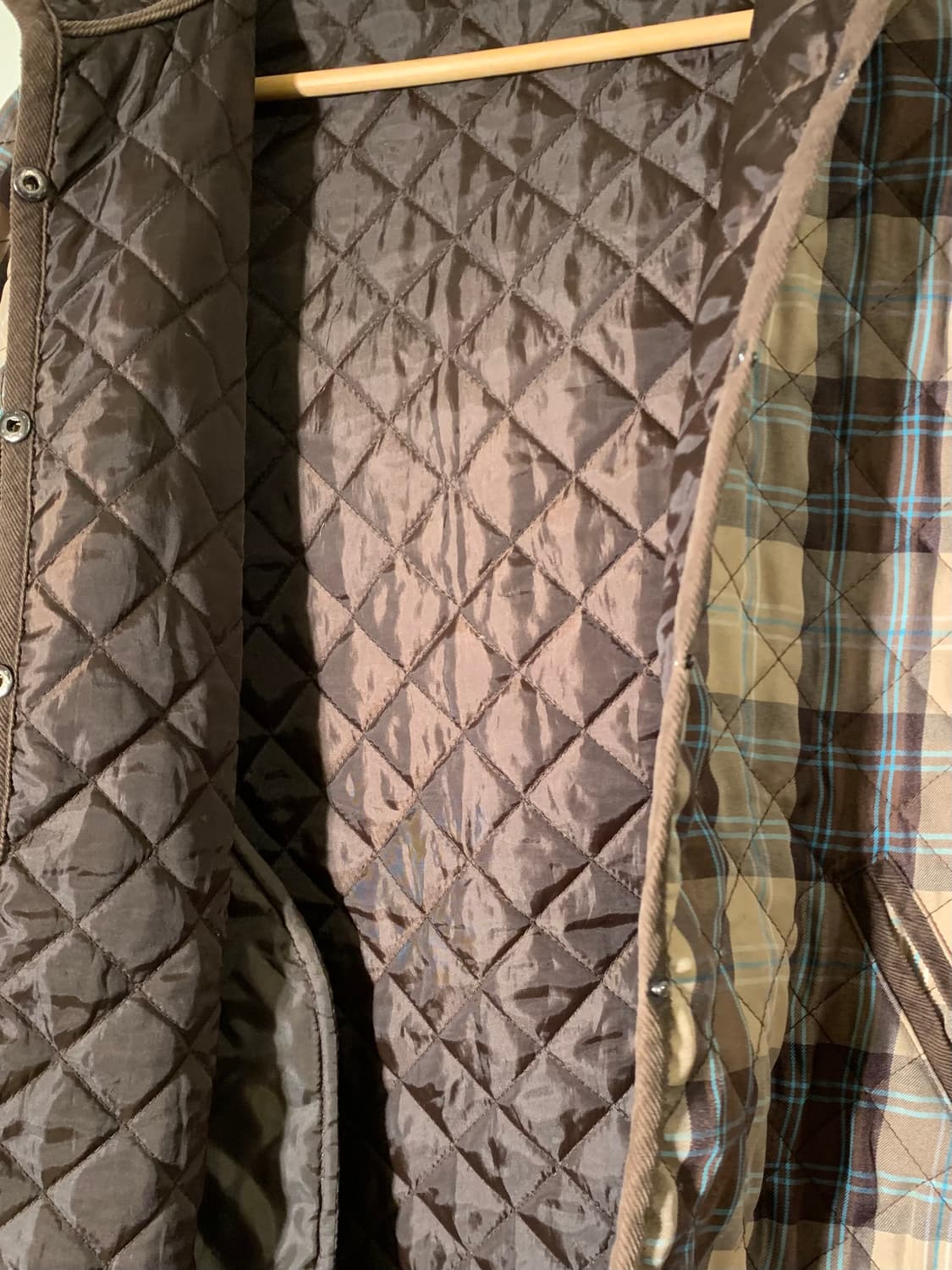 레이빔즈 체크 퀼팅자켓 상품이미지5