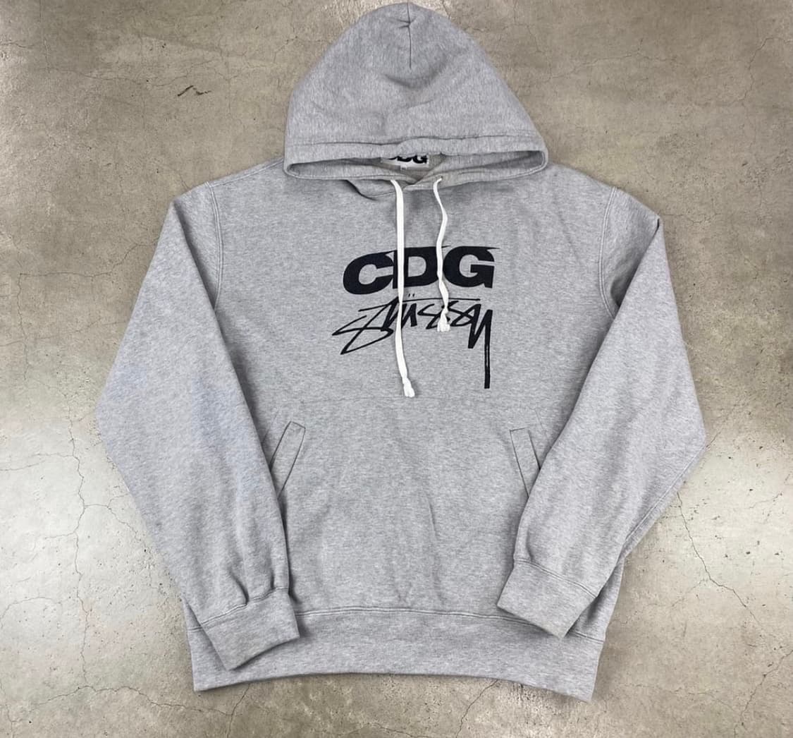 스투시 꼼데가르송 후드 그레이 상품이미지1