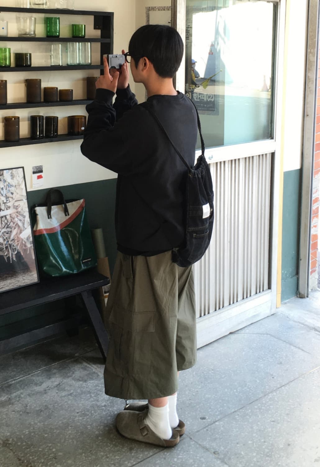 투븐 스톰 8부 카고 버뮤다 카키 상품이미지1