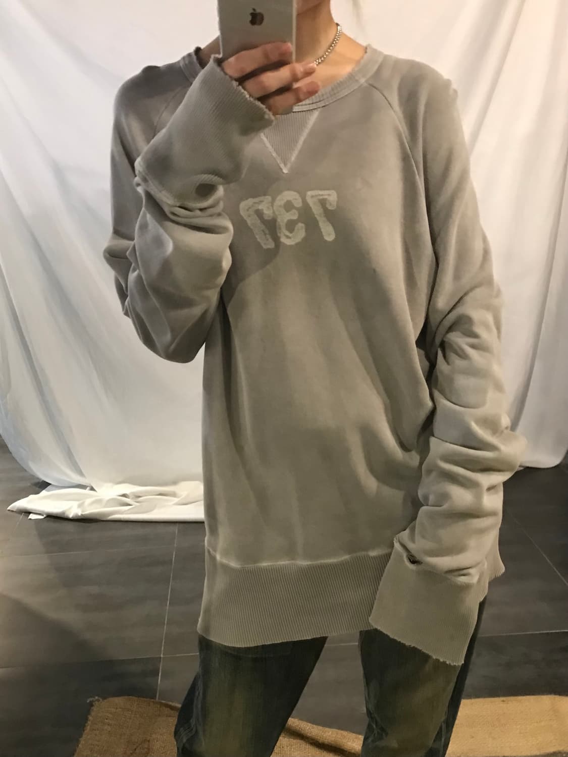 Diesel Luxury Of Dirty 737 Grey Sweatshi 상품이미지10