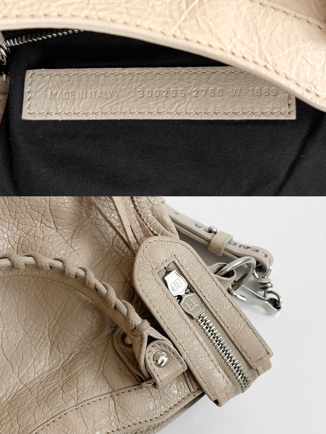 발렌시아가 클래식 시티백 로고 미니 판매합니다. 상품이미지7