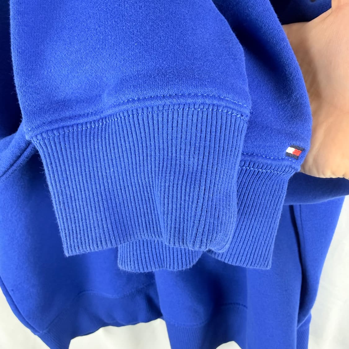 (M) 타미힐피거 빅로고 맨투맨 블루 상품이미지6