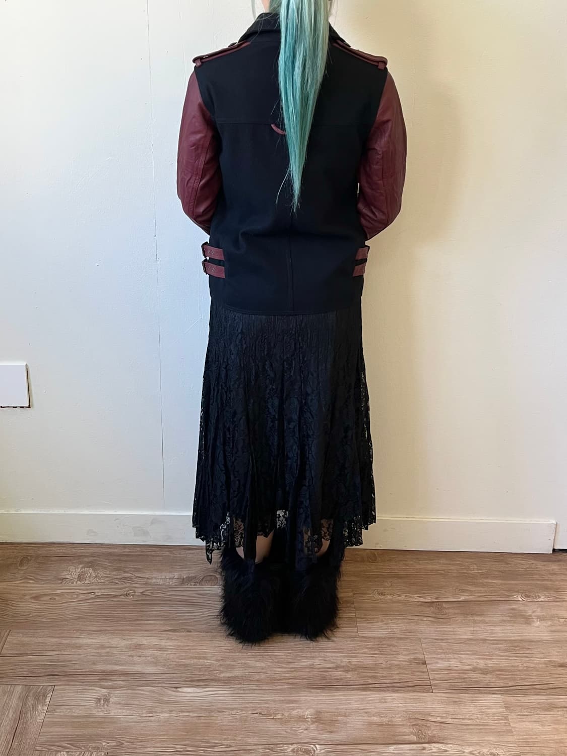 VANA Gold Label 울 & 레더 바이커 자켓 상품이미지9