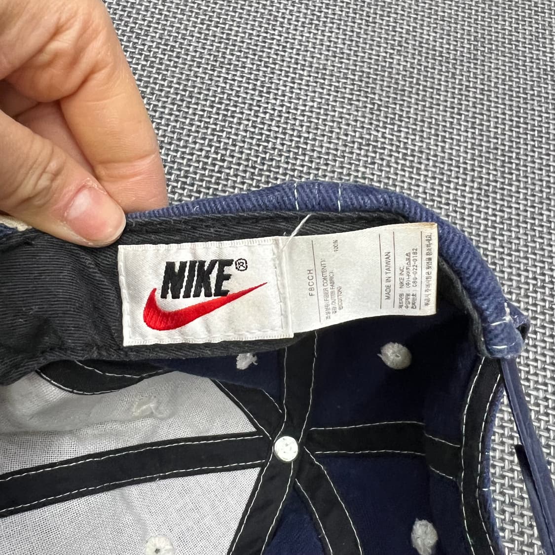 나이키 네이비 코듀로이 볼캡 상품이미지3