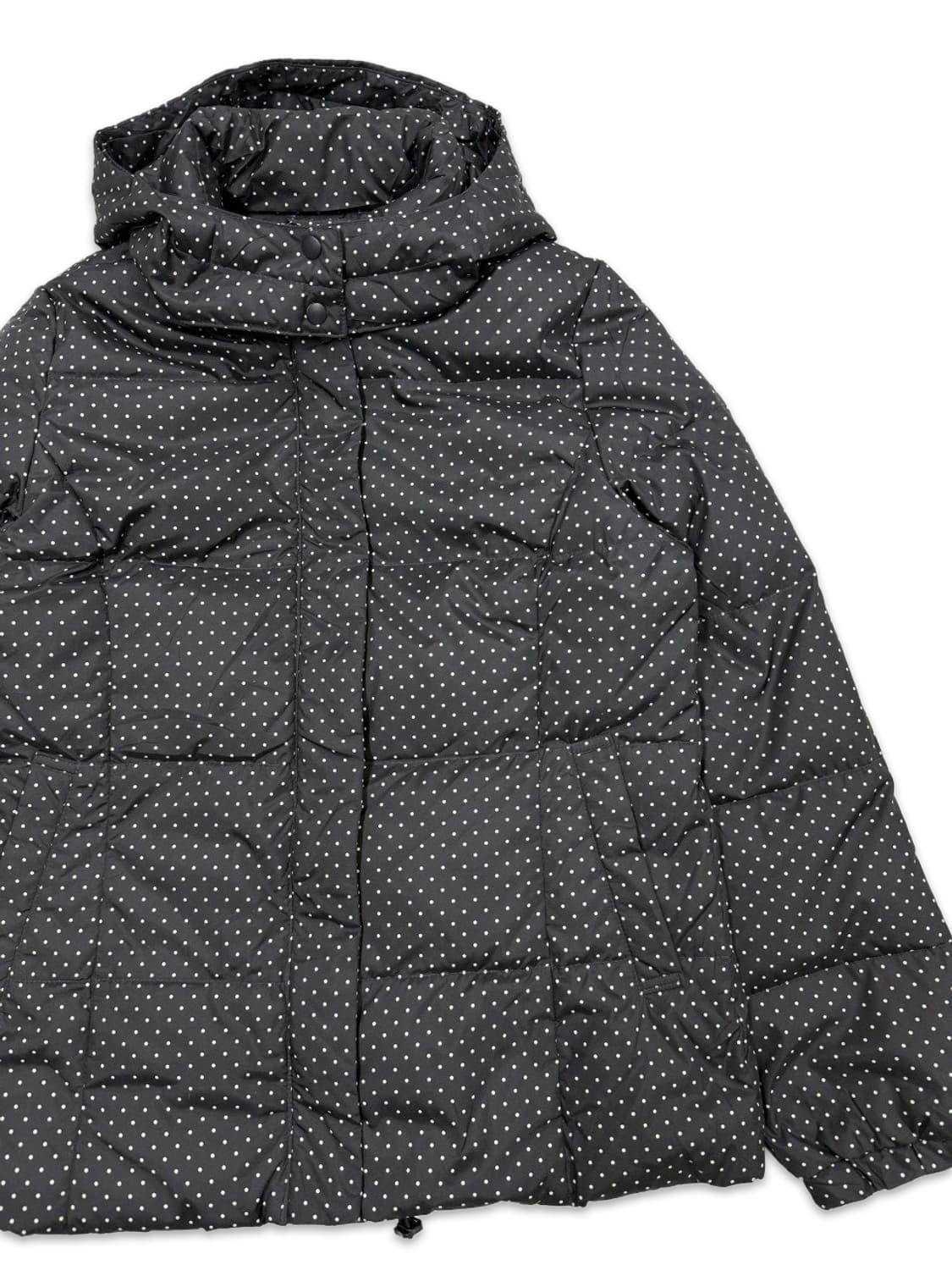 빈티지 블랙 모리 도트 다운 패딩 상품이미지3