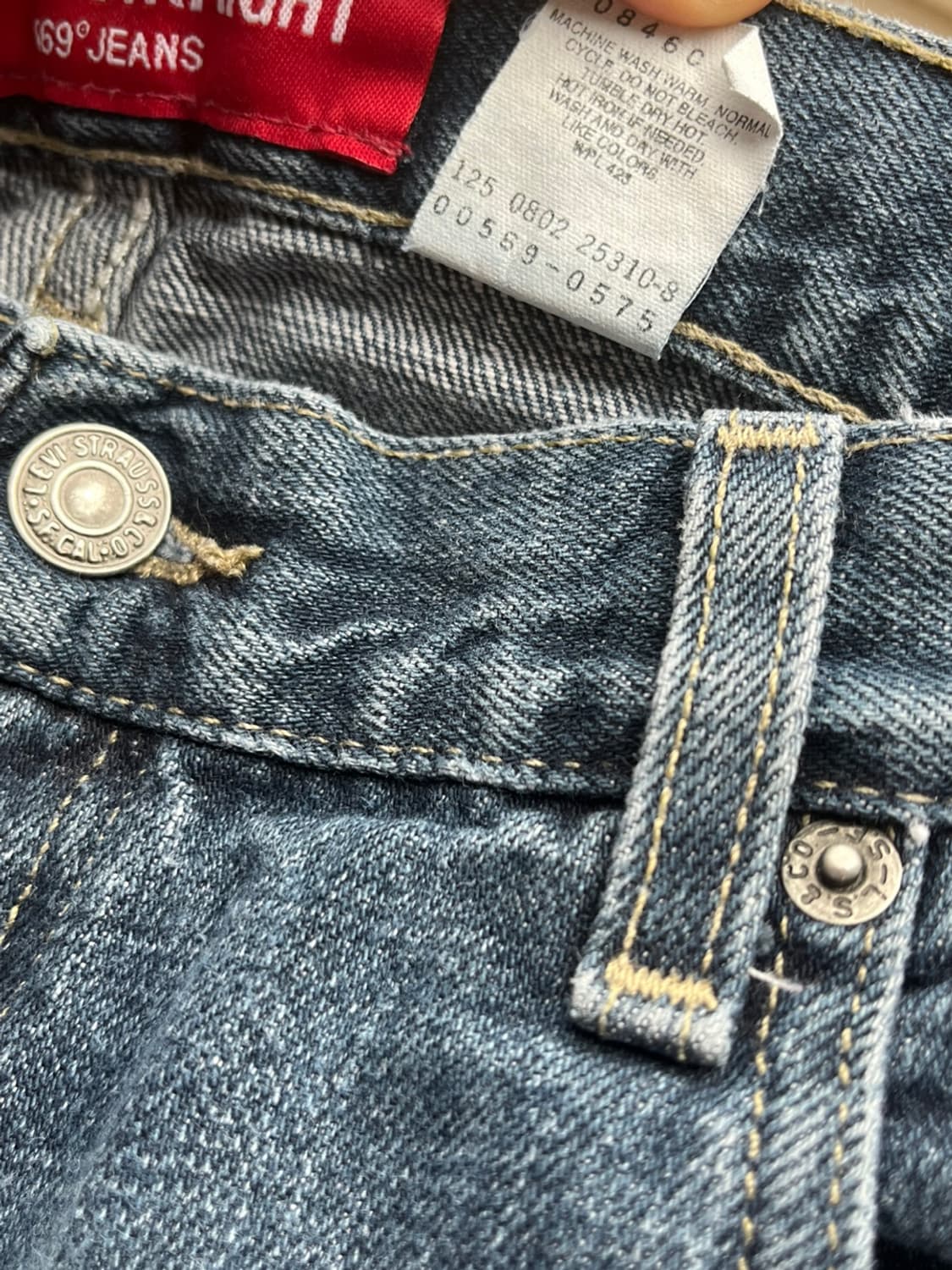 Vintage Levis 569 red font (36x32) 다크그레이 상품이미지6