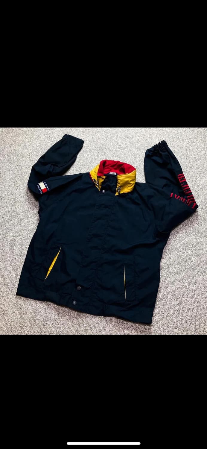 올드스쿨 타미힐피거 네이비 바람막이 자켓 xl 상품이미지5