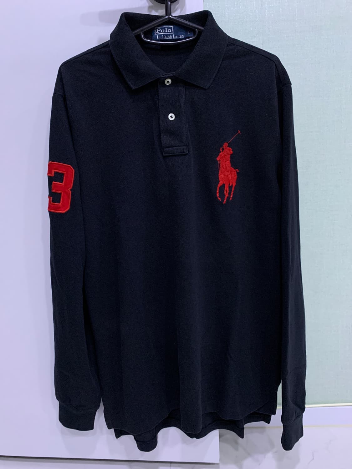 폴로 레드빅포니 블랙PK 긴팔 상품이미지1