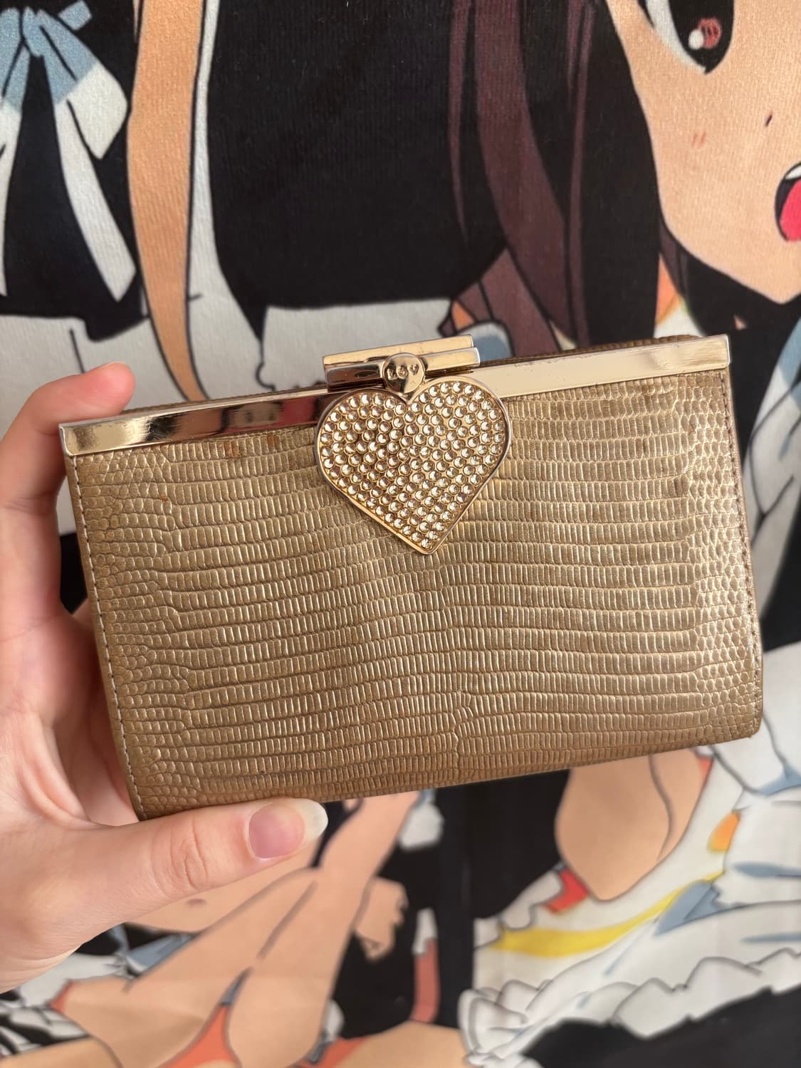 빈티지 희귀 골드 하트 러브캣 지갑 갸루깔 오네갸루 히메갸루 라떼갸루 상품이미지1