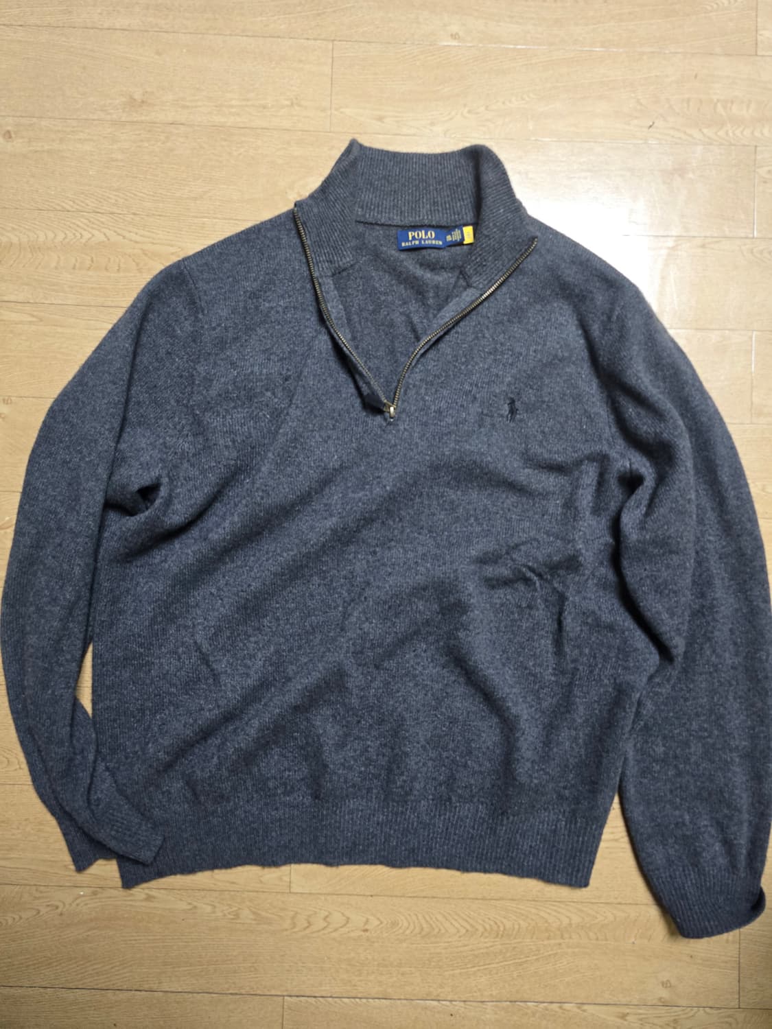 폴로 울캐시미어 반집업스웨터 xxl 상품이미지1