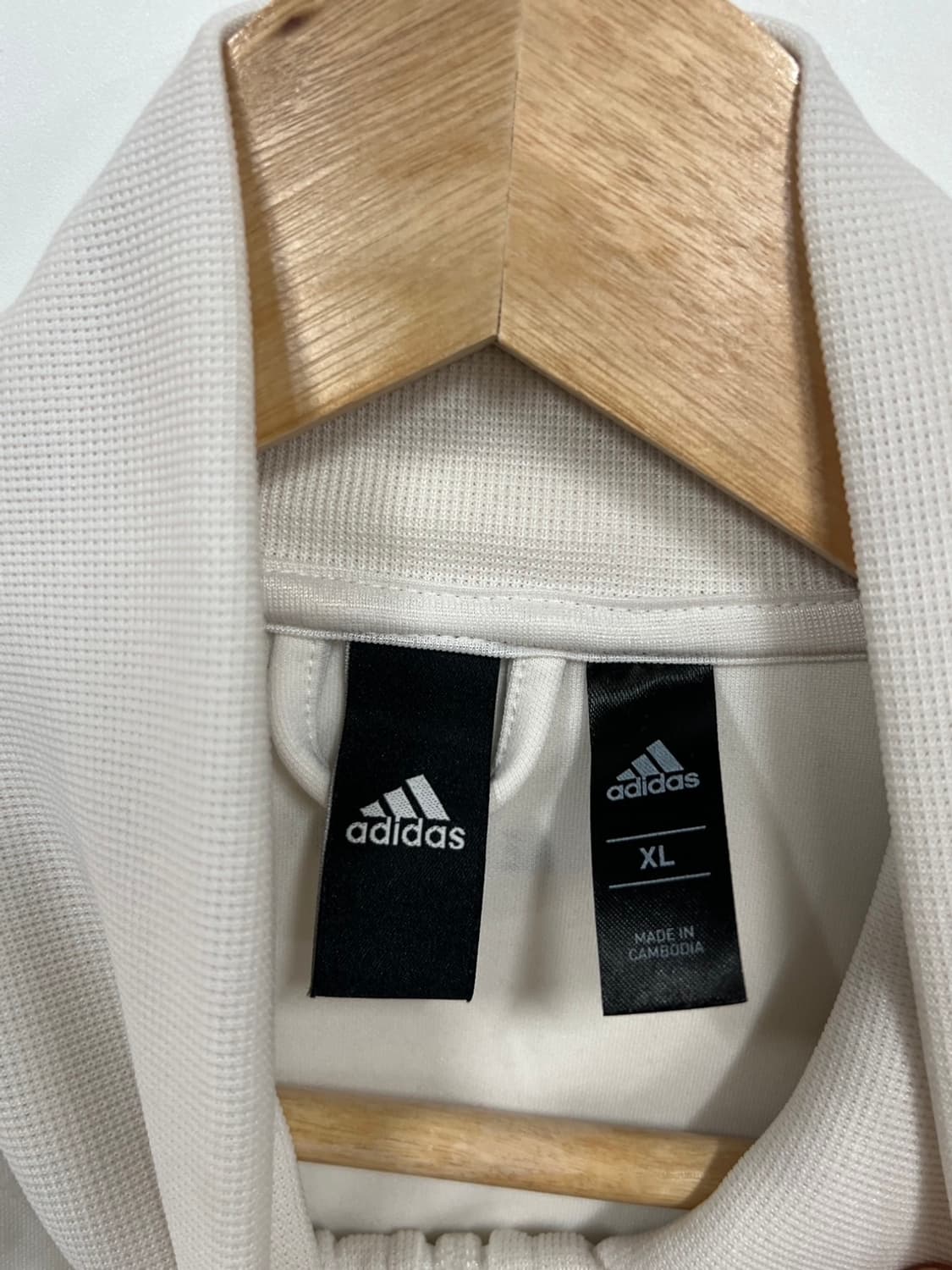 아디다스 삼선로고 트랙 흰검 져지 상품이미지4