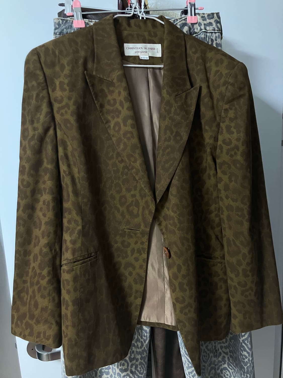 레오파드 블레이저 자켓 상품이미지1