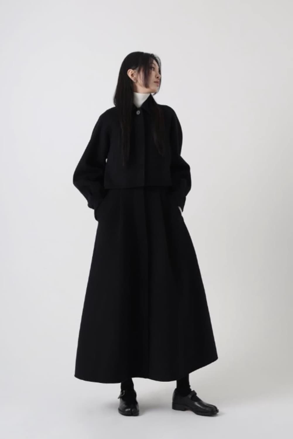 트리밍버드 3 way handmade coat(블루블랙) 상품이미지1
